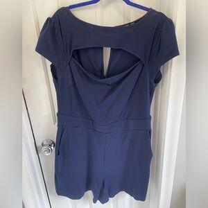 NY and Company navy blue short jumpsuit Size XL